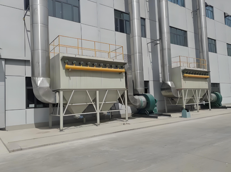 鄭州制造濾筒除塵器設備運行現場
